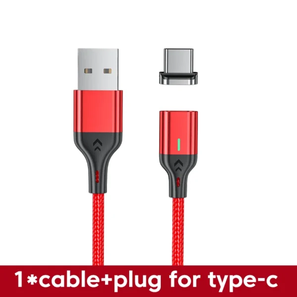 AUFU Magnetic Cable 3A Fast Charging Micro USB Type C Magnetic Charging Cables USB Data Charging Wire for iPhone Samsung Xiaomi – Image 8