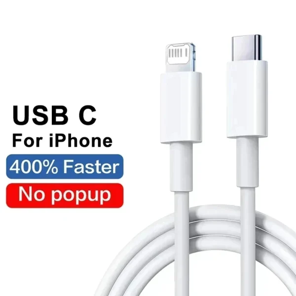 PD 20W For Apple USB Type C Charger For iPhone 13 12 11 14 Pro Max Mini XR X XS 8 Plus C Fast Charging Cable For iPhone Charger – Image 8