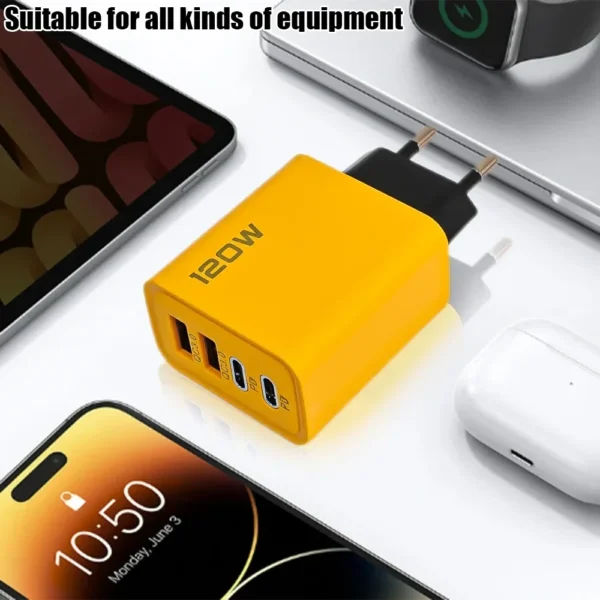 Xiaomi Fast Charger 120W Type C Quick Charge 3.0 USB Adapter For iPhone Samsung Xiaomi PD USB Generic Charger Fast Charging – Image 4