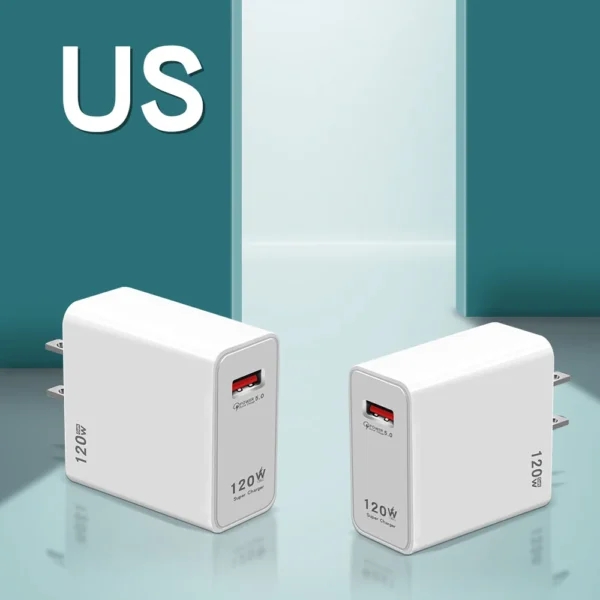 120W Gan USB Fast Charger Type C Phone Quick Charge 5.0 Power Adapter For iPhone iPad Xiaomi Samsung Huawei Realme Oppo Oneplus – Image 16