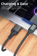 AUFU Magnetic Cable 3A Fast Charging Micro USB Type C Magnetic Charging Cables USB Data Charging Wire for iPhone Samsung Xiaomi