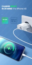 PD 20W For Apple USB Type C Charger For iPhone 13 12 11 14 Pro Max Mini XR X XS 8 Plus C Fast Charging Cable For iPhone Charger