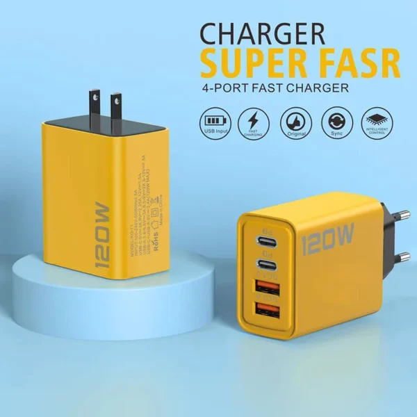 Xiaomi Fast Charger 120W Type C Quick Charge 3.0 USB Adapter For iPhone Samsung Xiaomi PD USB Generic Charger Fast Charging – Image 5