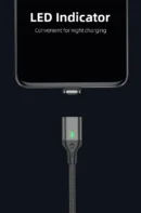 AUFU Magnetic Cable 3A Fast Charging Micro USB Type C Magnetic Charging Cables USB Data Charging Wire for iPhone Samsung Xiaomi