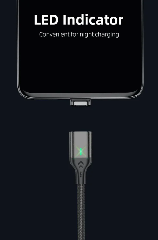 AUFU Magnetic Cable 3A Fast Charging Micro USB Type C Magnetic Charging Cables USB Data Charging Wire for iPhone Samsung Xiaomi – Image 29