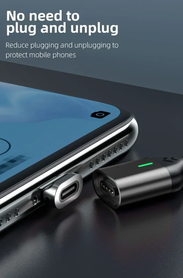 AUFU Magnetic Cable 3A Fast Charging Micro USB Type C Magnetic Charging Cables USB Data Charging Wire for iPhone Samsung Xiaomi – Image 21