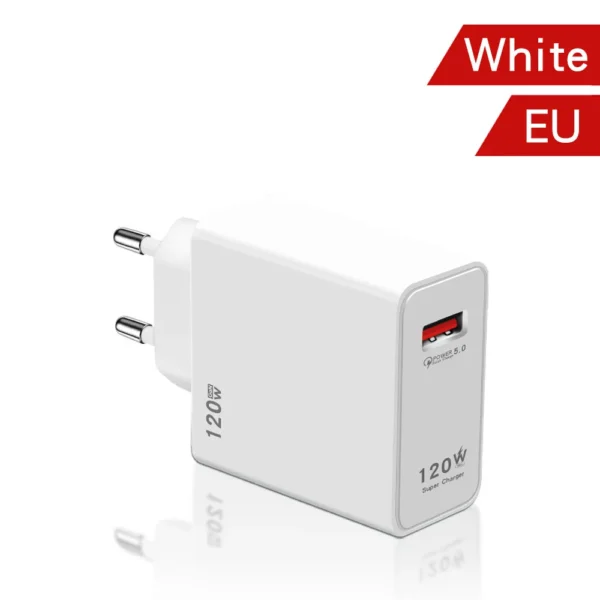120W Gan USB Fast Charger Type C Phone Quick Charge 5.0 Power Adapter For iPhone iPad Xiaomi Samsung Huawei Realme Oppo Oneplus – Image 12