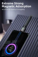AUFU Magnetic Cable 3A Fast Charging Micro USB Type C Magnetic Charging Cables USB Data Charging Wire for iPhone Samsung Xiaomi