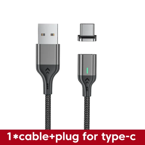 AUFU Magnetic Cable 3A Fast Charging Micro USB Type C Magnetic Charging Cables USB Data Charging Wire for iPhone Samsung Xiaomi – Image 9