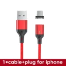 AUFU Magnetic Cable 3A Fast Charging Micro USB Type C Magnetic Charging Cables USB Data Charging Wire for iPhone Samsung Xiaomi