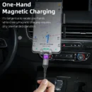 AUFU Magnetic Cable 3A Fast Charging Micro USB Type C Magnetic Charging Cables USB Data Charging Wire for iPhone Samsung Xiaomi