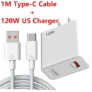 120W Gan USB Fast Charger Type C Phone Quick Charge 5.0 Power Adapter For iPhone iPad Xiaomi Samsung Huawei Realme Oppo Oneplus