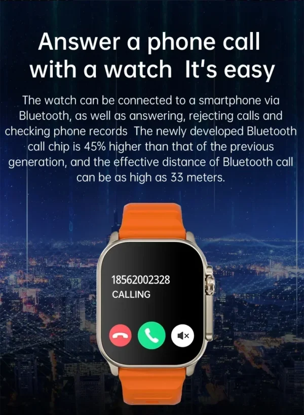Xiaomi 2025 New Watch Ultra Smart Watch NFC Men Women GPS Track Bluetooth Call BT Music Games Sport Wireless Charging Smartwatch – Image 14
